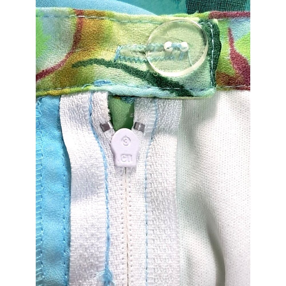 Xoxo Mini Skirt Womens Size 7 Floral Print‎ Y2K Skater Polyester Made In USA - Picture 10 of 12